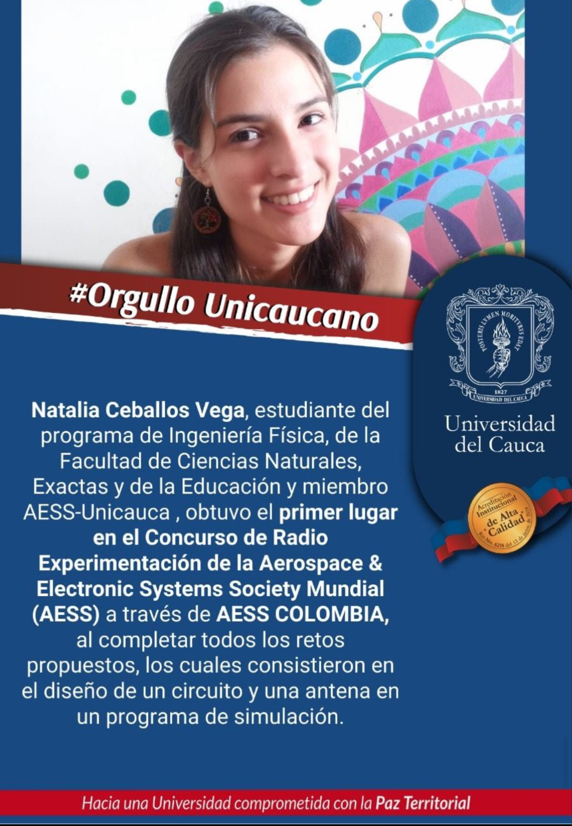 Natalia Ceballos, Ing.Física